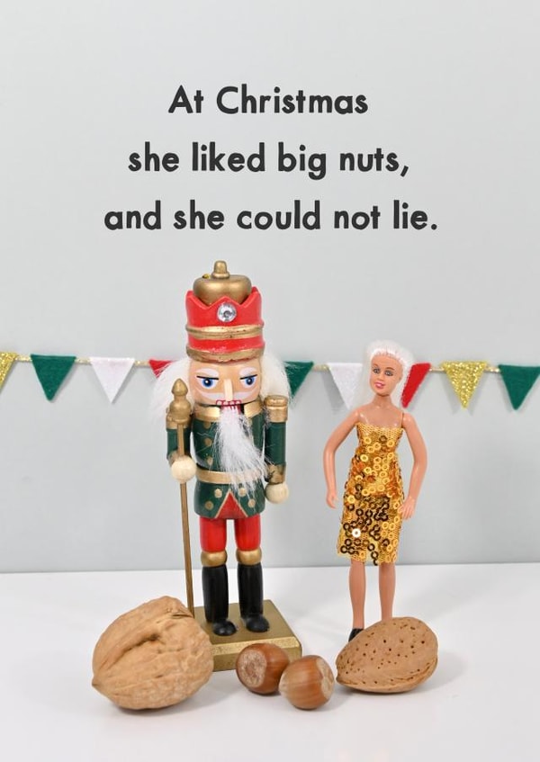 Cheeky Christmas Card - Big Nuts created by Bold & Bright Cards
