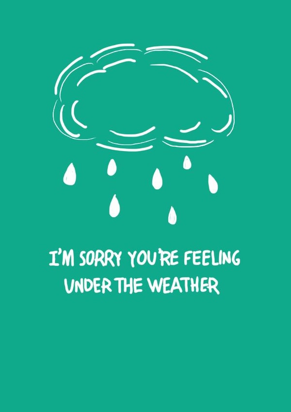 Cute well wishes card. Get well soon. created by Lily the Print