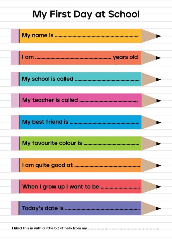 First Day at School Card - Keepsake Card - New School Card created by Studio 9