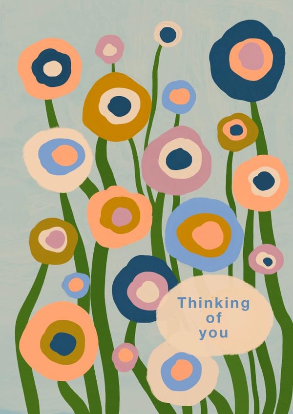 Thinking of you floral card created by Gigi Rosado