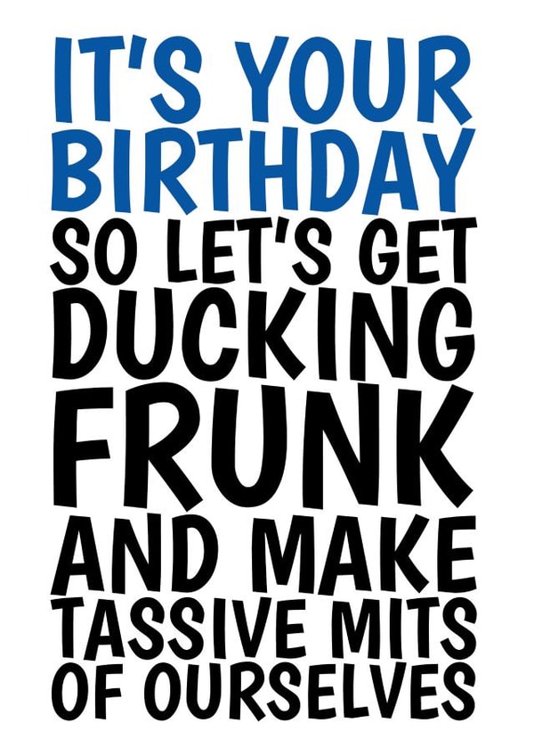 Funny Birthday Card - Alcohol - Dunking Frunk created by @Cupsie's Creations