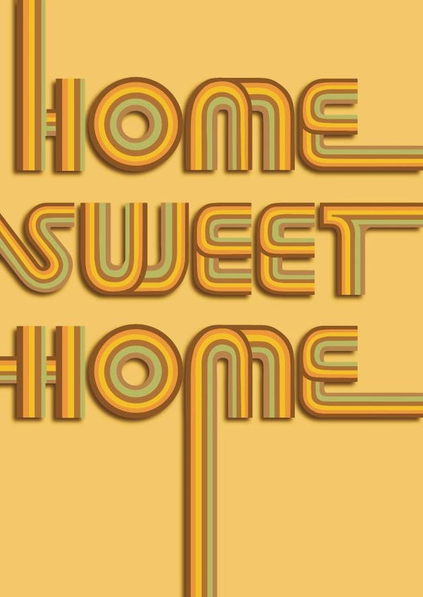 Home Sweet Home- Retro New Home Card created by Jen James