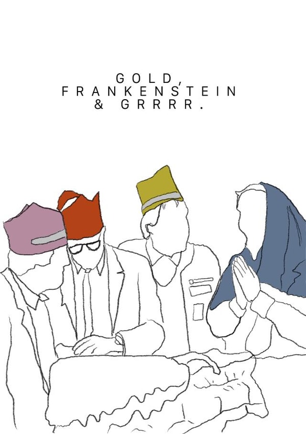 Christmas Card - inspired by TV show Bottom, episode ‘Holy’ created by Craft isn't Dead!