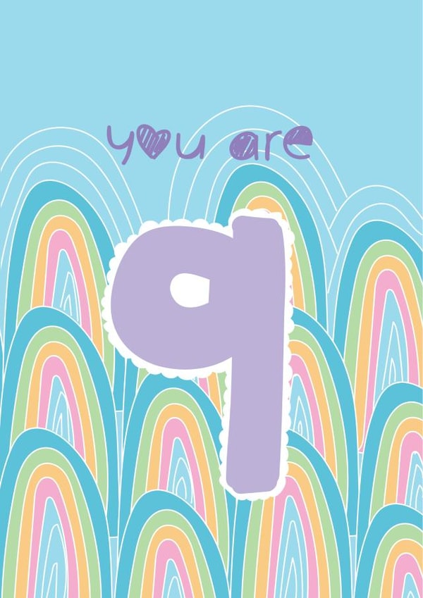 You Are 9 - Happy 9th Birthday created by @Laura Lonsdale Designs