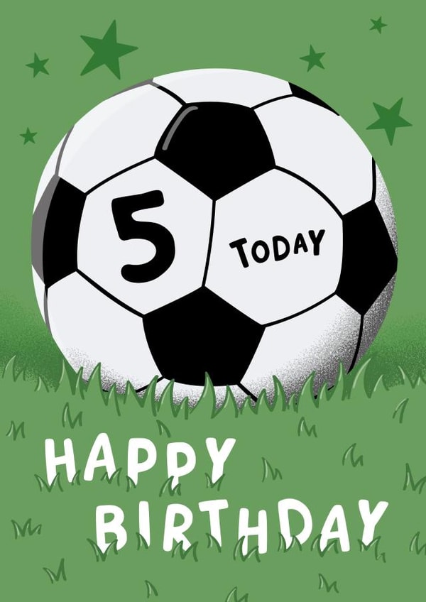 Football 5th Birthday Card created by Macie Dot Doodles