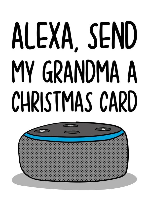 Christmas Card for Grandma | Alexa Card created by TeePee Creations