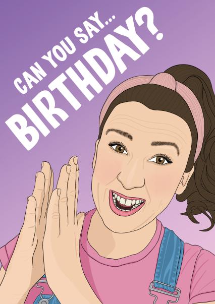 Ms Rachel Birthday Card - Songs For Littles | thortful