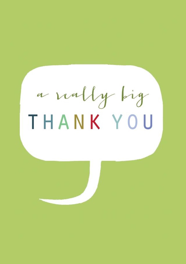Cute Thank You Card - Speech Bubble created by Kali Stileman