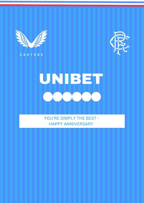 Anniversary Card | Football Fan | Rangers Club created by DesignedbyMC