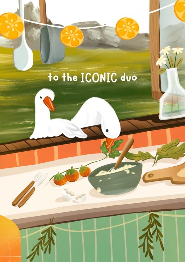 Cute And Funny Wedding Card - The Iconic Duo created by With Love Laxmi