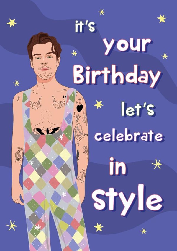 Harry Styles - Let's Celebrate Your Birthday In Style created by @Laura Lonsdale Designs
