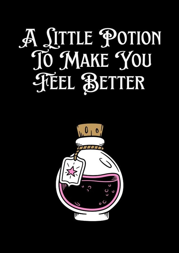 Witchy Get Well Soon Card created by Gothica 