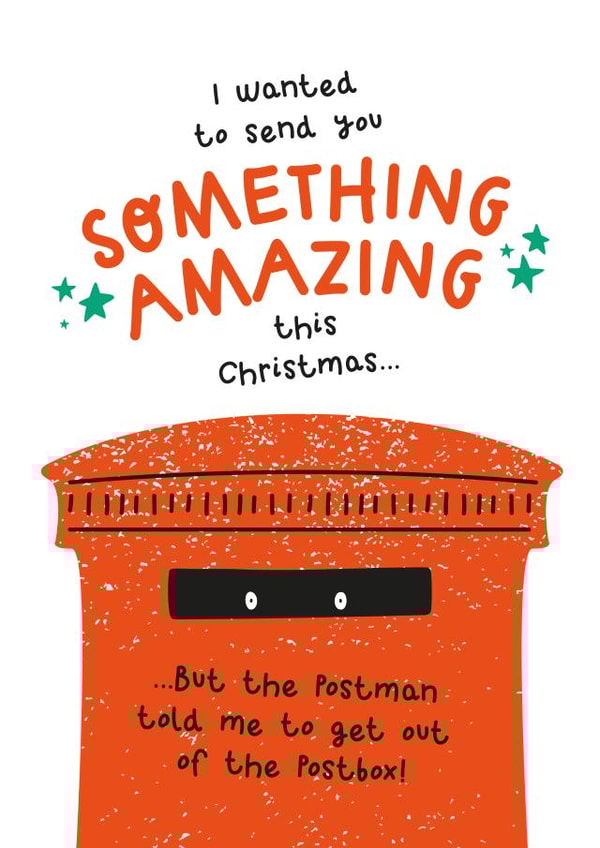 Funny Postbox Christmas Card created by Twisted Haggis