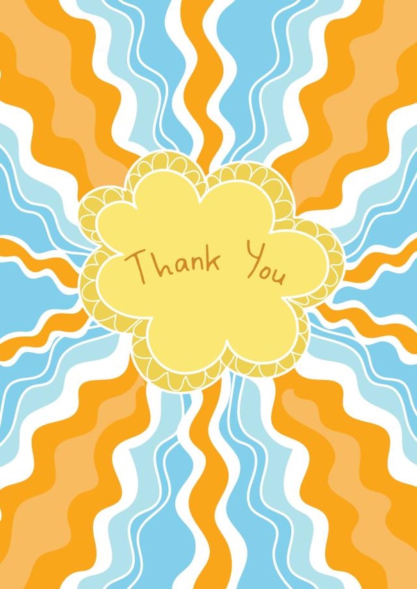 Pretty Thank You Card created by @Laura Lonsdale Designs