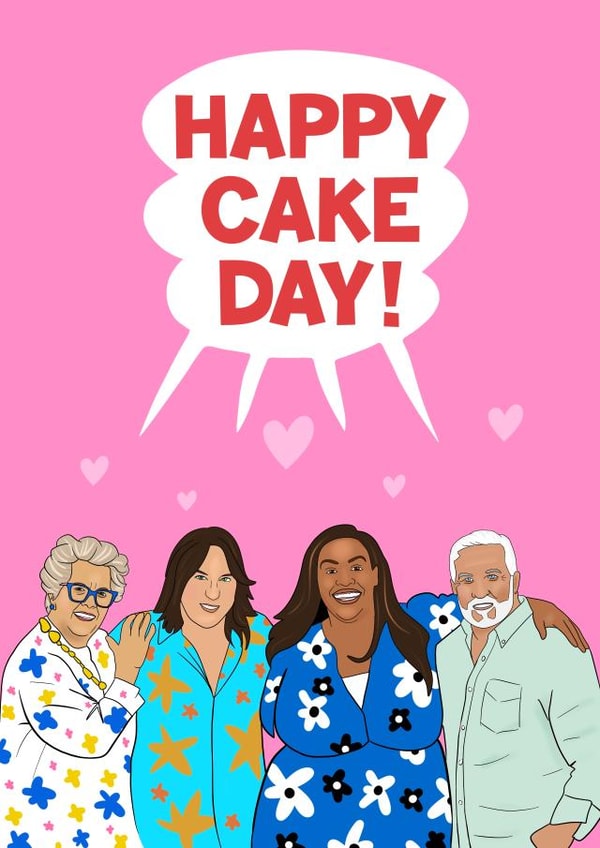 Funny Birthday Card - Great British Bake Off - GBBO created by Running with Scissors