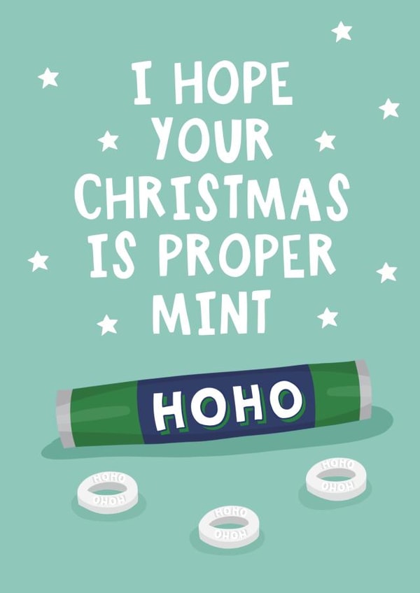 Funny Christmas Card - Proper Mint - Polo created by Running with Scissors
