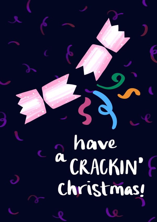 Funny Christmas Card - Cracker created by Charlotte Nicholson Design
