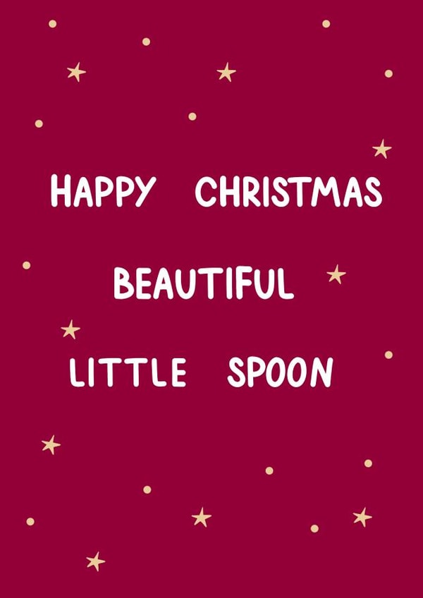 Christmas Card For Girlfriend - For Wife - Little Spoon - Heartfelt created by HCD Illustration