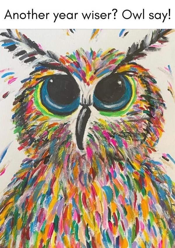 Funny birthday card for significant other / friend / family created by Julia Herd