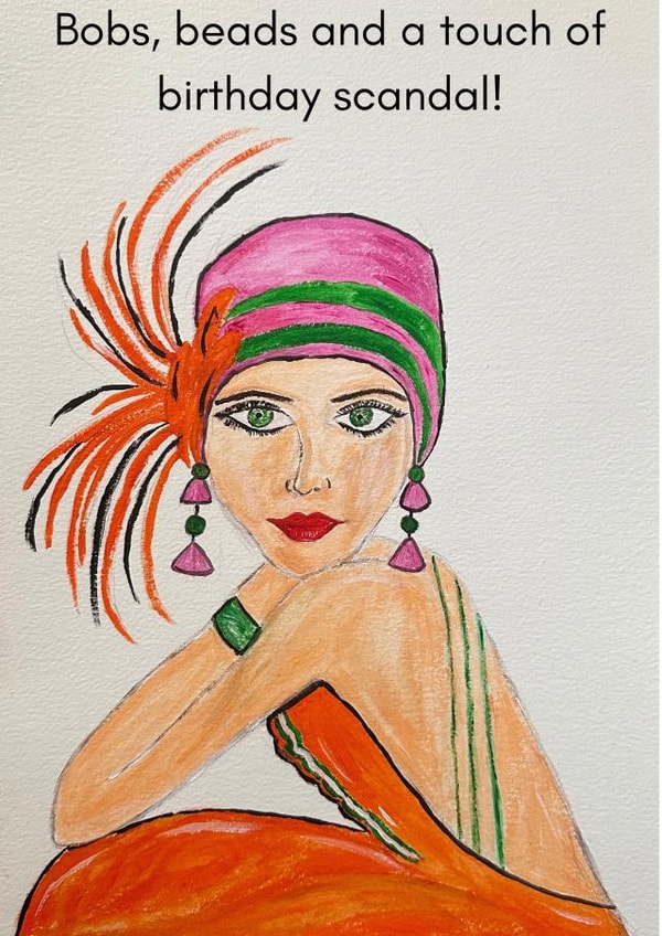 Cute birthday card for a friend created by Julia Herd