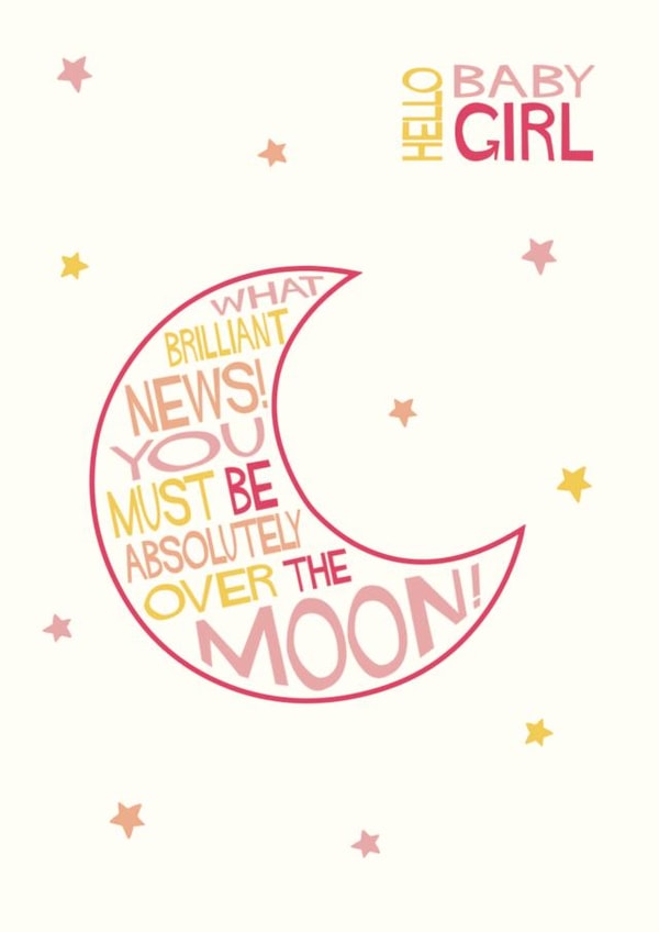 Cute New Baby Card - Hello Baby Girl created by IC&G