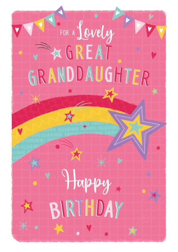 Traditional Birthday Card - Great Granddaughter created by IC&G
