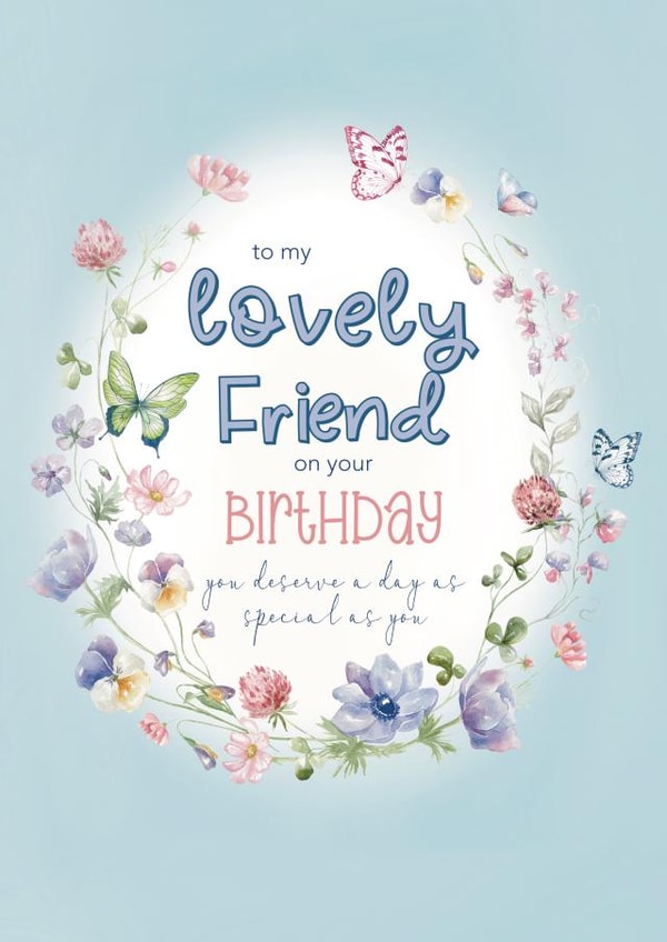 Lovely friend birthday card created by Choo Choo