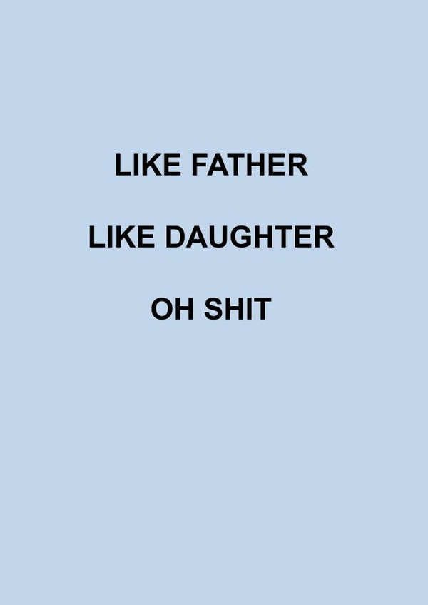 Funny birthday, fathers day card for dad created by Roxy Doodles