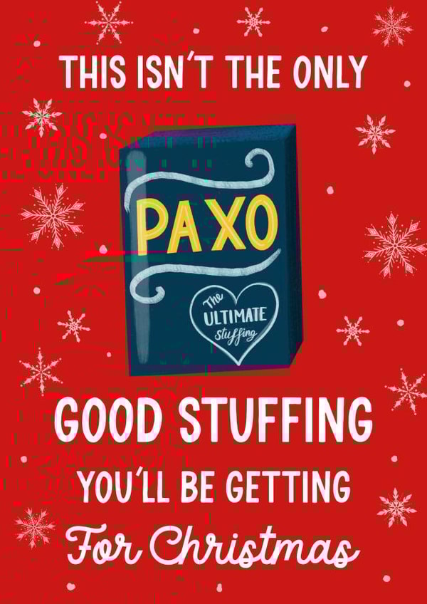 Rude Christmas Card - Paxo Stuffing created by Silky Rose Design