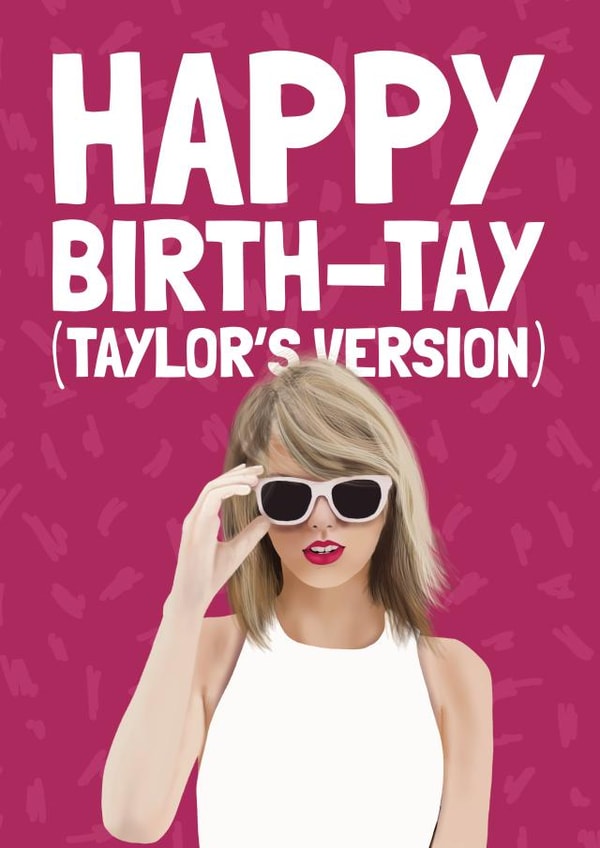 Taylor Swift 1989 Taylor's Version Album Birthday Card created by AbiGoLucky
