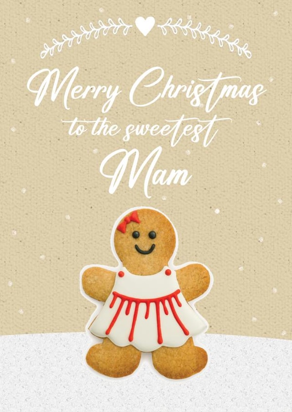 Cute Christmas Card - Mam - Gingerbread created by Mo&Co