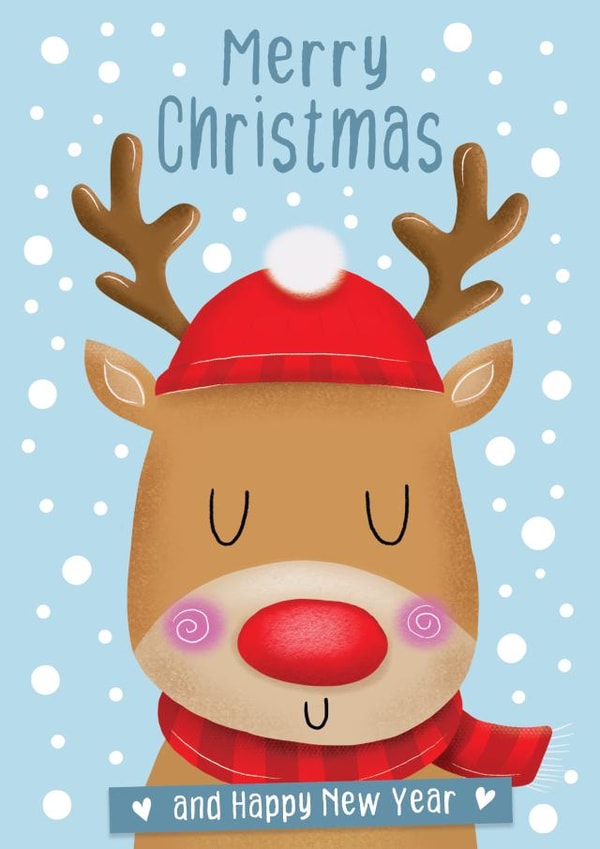 Cute Christmas Card - Reindeer created by Trudles Doodles Handmade