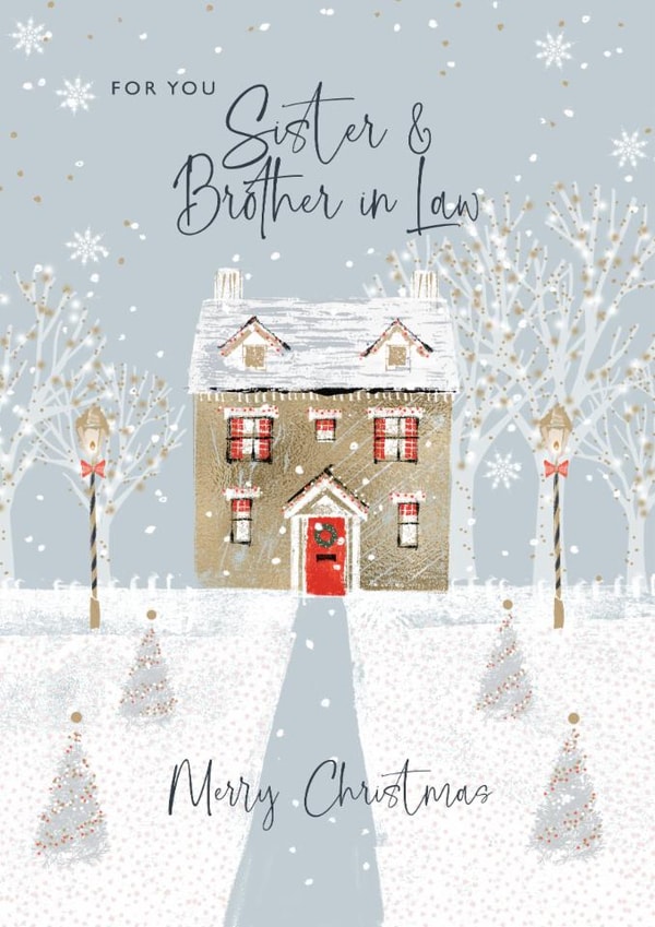 Pretty Christmas Card - Sister and Brother In Law created by Rebecca Prinn