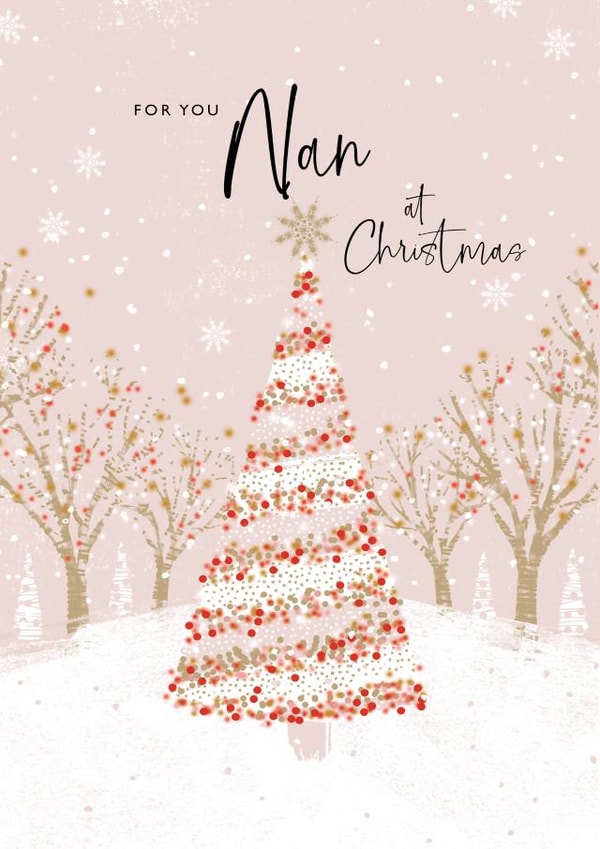 Pretty Christmas Card - Nan created by Rebecca Prinn