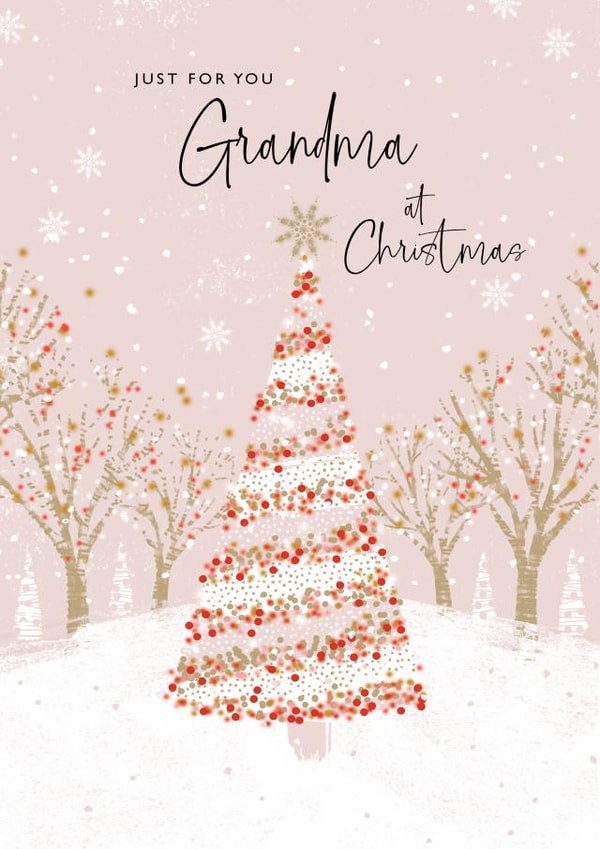 Pretty Christmas Card - Grandma created by Rebecca Prinn