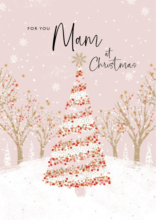 Pretty Christmas Card - Mam created by Rebecca Prinn