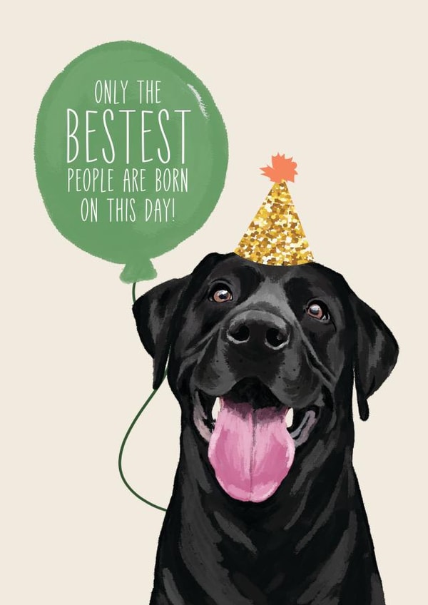 dog card, bestest people, friends, birthday created by Richarts Designs