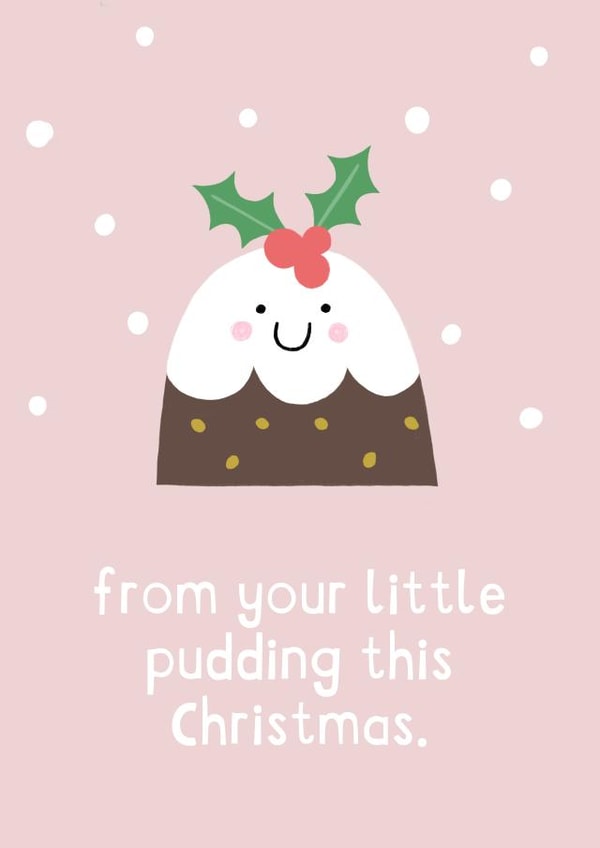 Cute Christmas card - Little Pudding created by Zoe Spry
