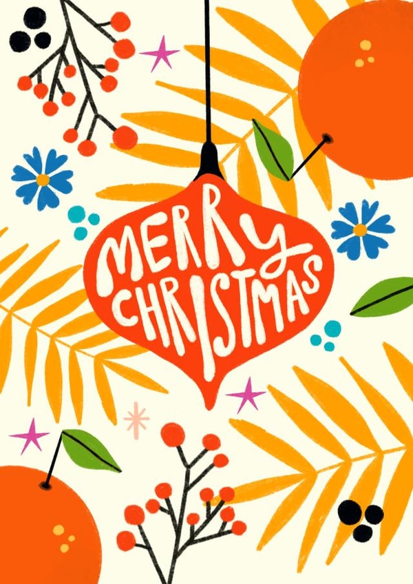 Cute Christmas Card - Hand Illustrated Bold created by AbiGoLucky