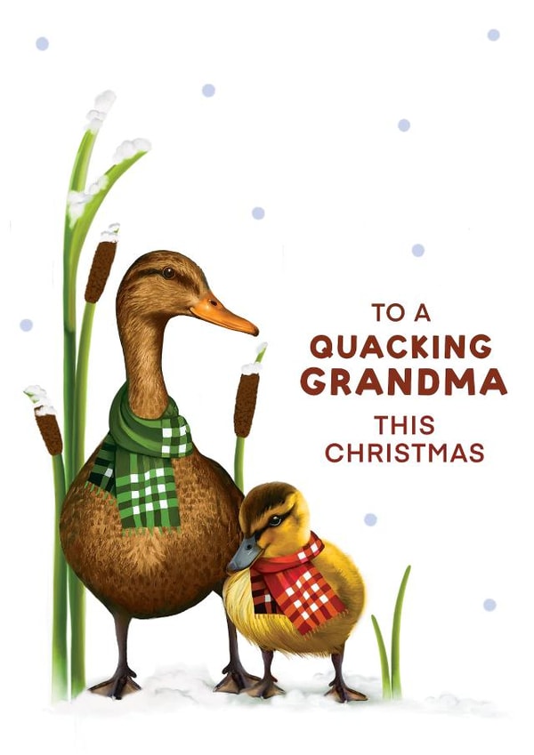 Cute Christmas Card - For a special Grandma created by Hot Dog greetings