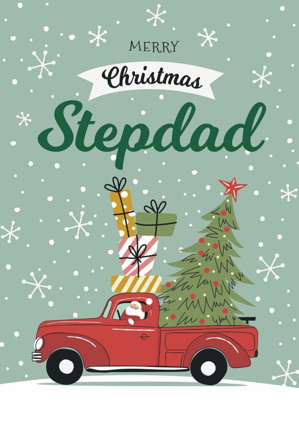 Christmas Card - Stepdad created by Geordies Love Gin