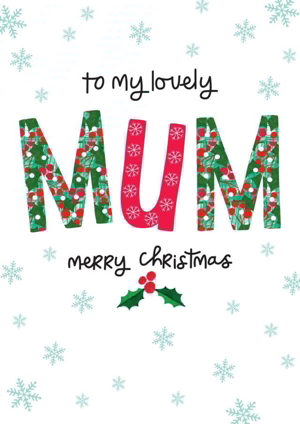 Heartfelt Christmas Card - Mum created by The Boy and the Bear