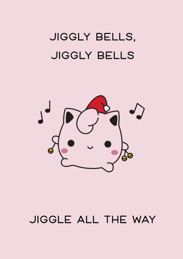 Cute Christmas Card - Pokemon - Jiggly Puff created by Rishi