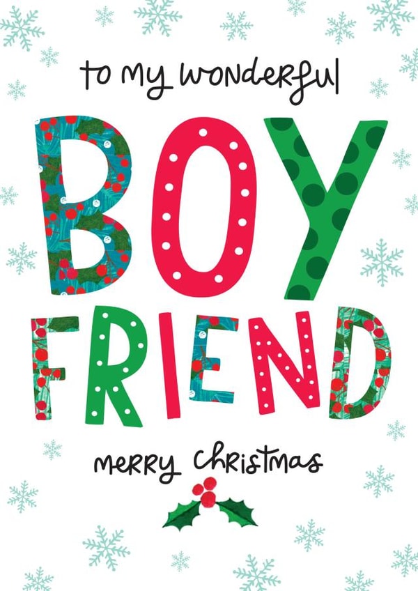Heartfelt Christmas Card - Boyfriend created by The Boy and the Bear