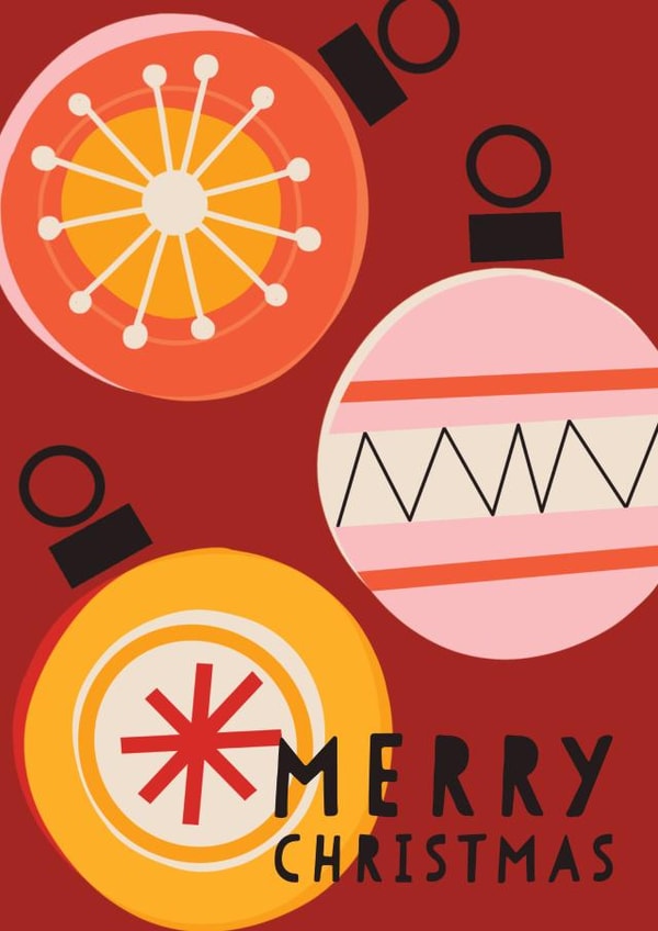 Pretty Christmas Card - Modern Decorations created by AbiGoLucky
