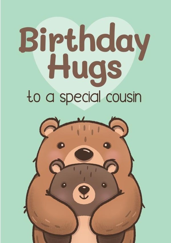 Cute Birthday Card - Baby Cousin created by Bev O'Connor || @oconnordesign