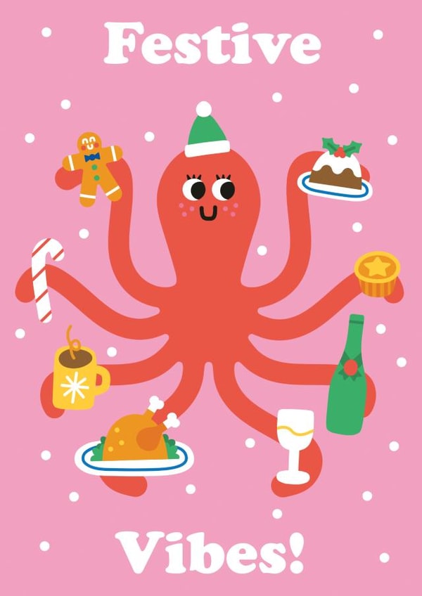 Festive Vibes - Pretty Christmas Card created by Studio Boketto