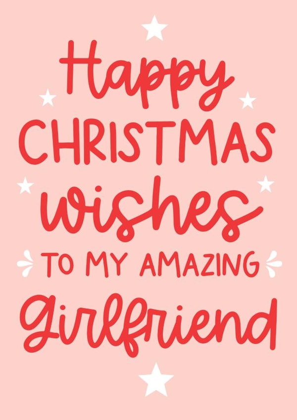Cute Christmas Card for an Amazing Girlfriend created by Word Up Creative