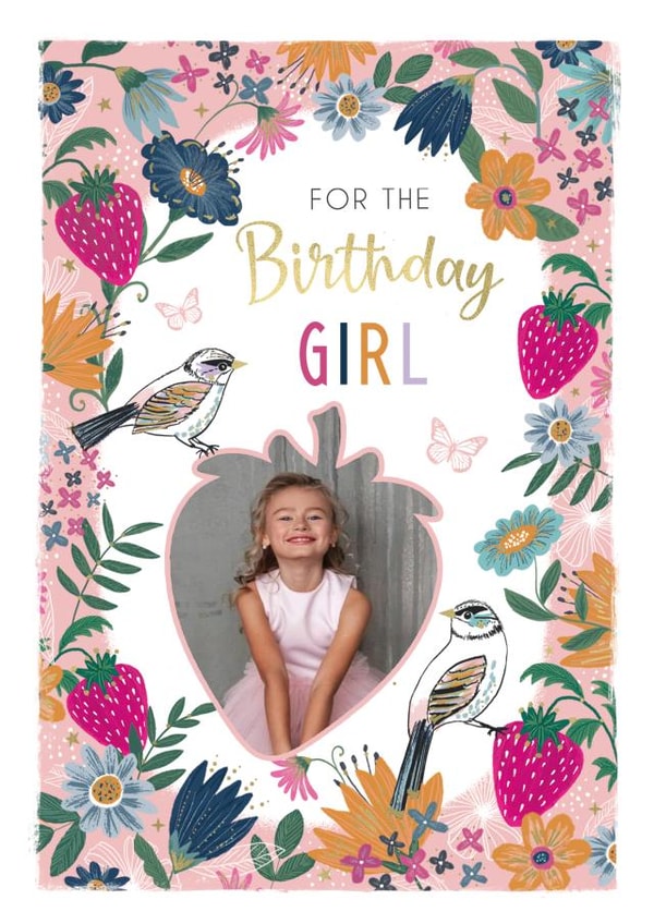 Photo2023 female Birthday Personalised Photo Card 22163 created by IC&G