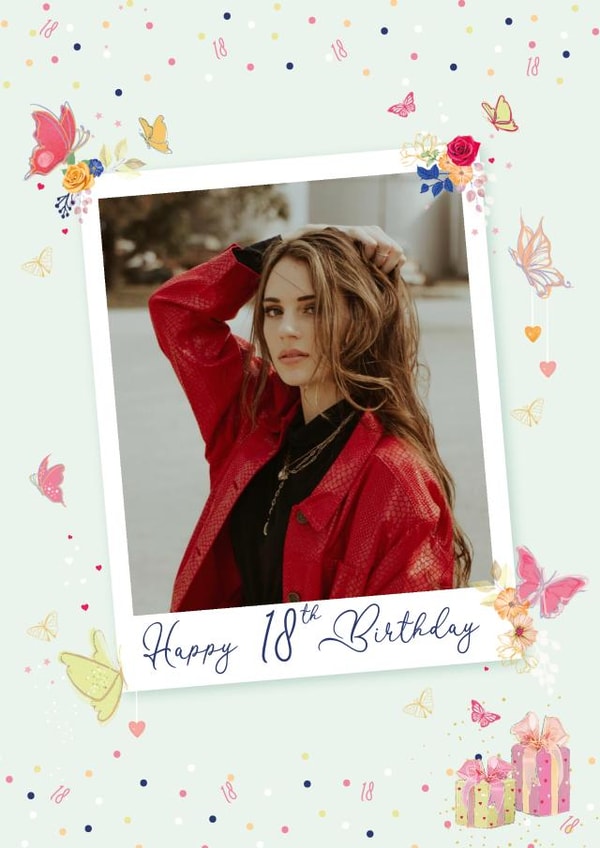 Photo2023 18th Birthday Personalised Photo Card 22164 created by IC&G